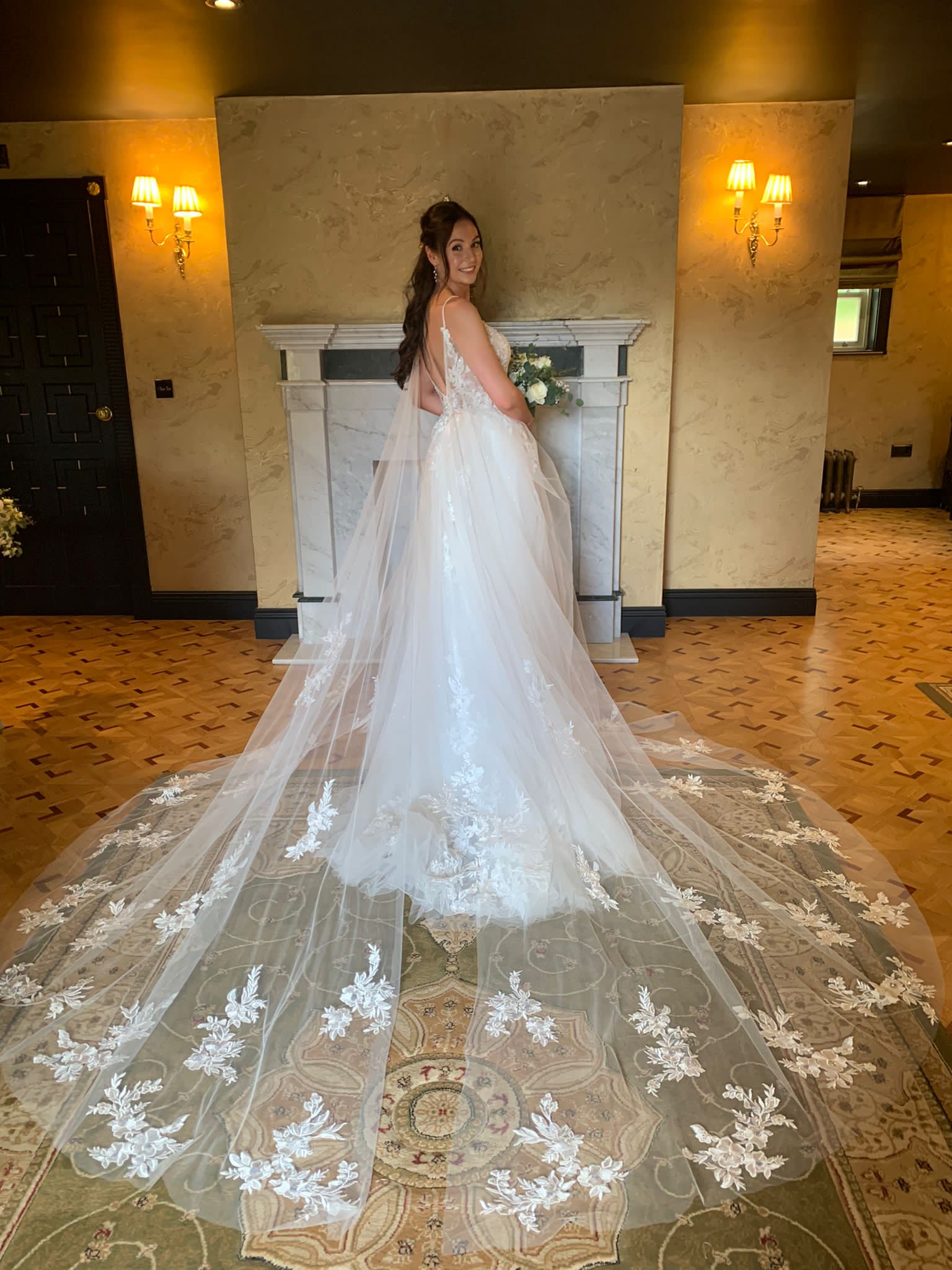 Pippa chose the wedding dress Oleesa by Blue By Enzoani  