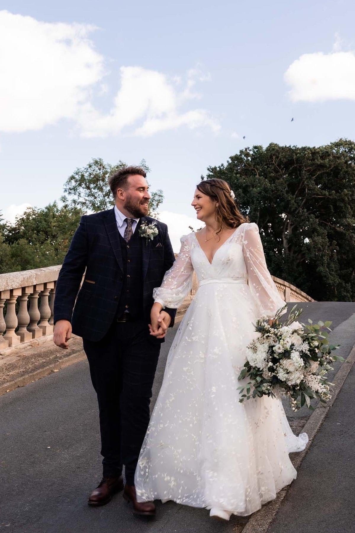Sophie chose the Iris by Sassi Holford for her wedding dress