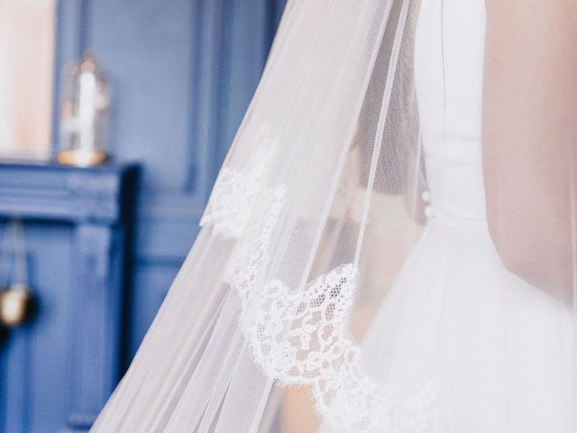 textured wedding veils